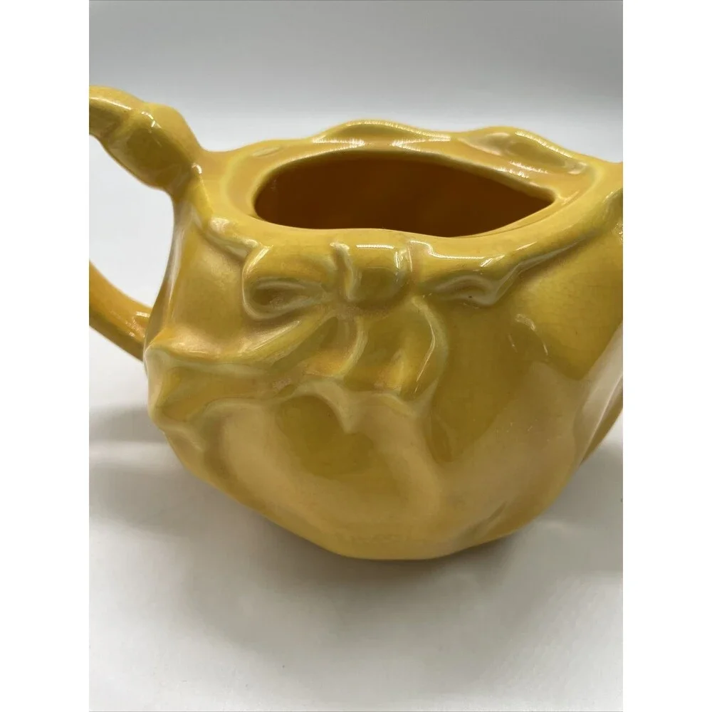 Red Wing Pottery Yellow Kateina Dutch Girl Tea Pot #260 Original Vintage NO LID